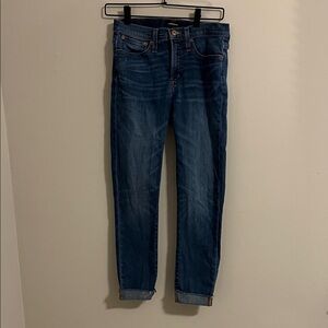 J Crew high rise toothpick jeans